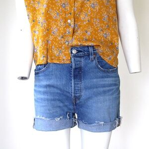 Levi's 501 Cut Off Shorts Perfectly Faded